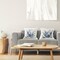 Stupell Industries Layered Palm Fronds in Blue 2 Piece Decorative Printed Throw Pillow Set, design by Jacob Q, 18 x 7 x 18